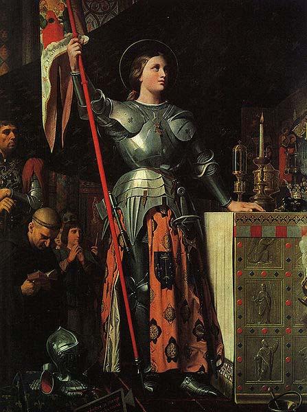 Jean Auguste Dominique Ingres Joan of Arc at the Coronation of Charles VII. Oil on canvas, painted in 1854